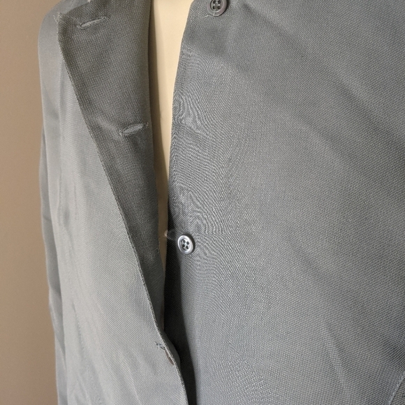 GIORGIO Armani button down blouse gray long sleeve shirt - Picture 3 of 12